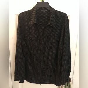 Elementz polka dot button down